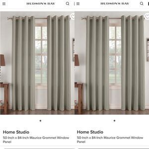 50-Inch x 84-Inch Maurice Grommet Window Panel